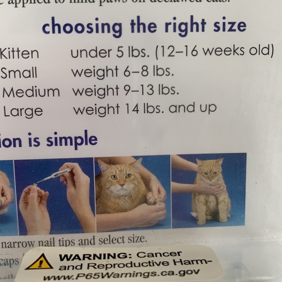 NEW Soft Claws Nail Caps for Cats Medium 9-13 lbs. - Picture 6 of 8